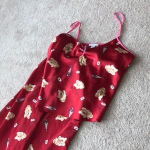 Wonderful set of sexy silk PJ